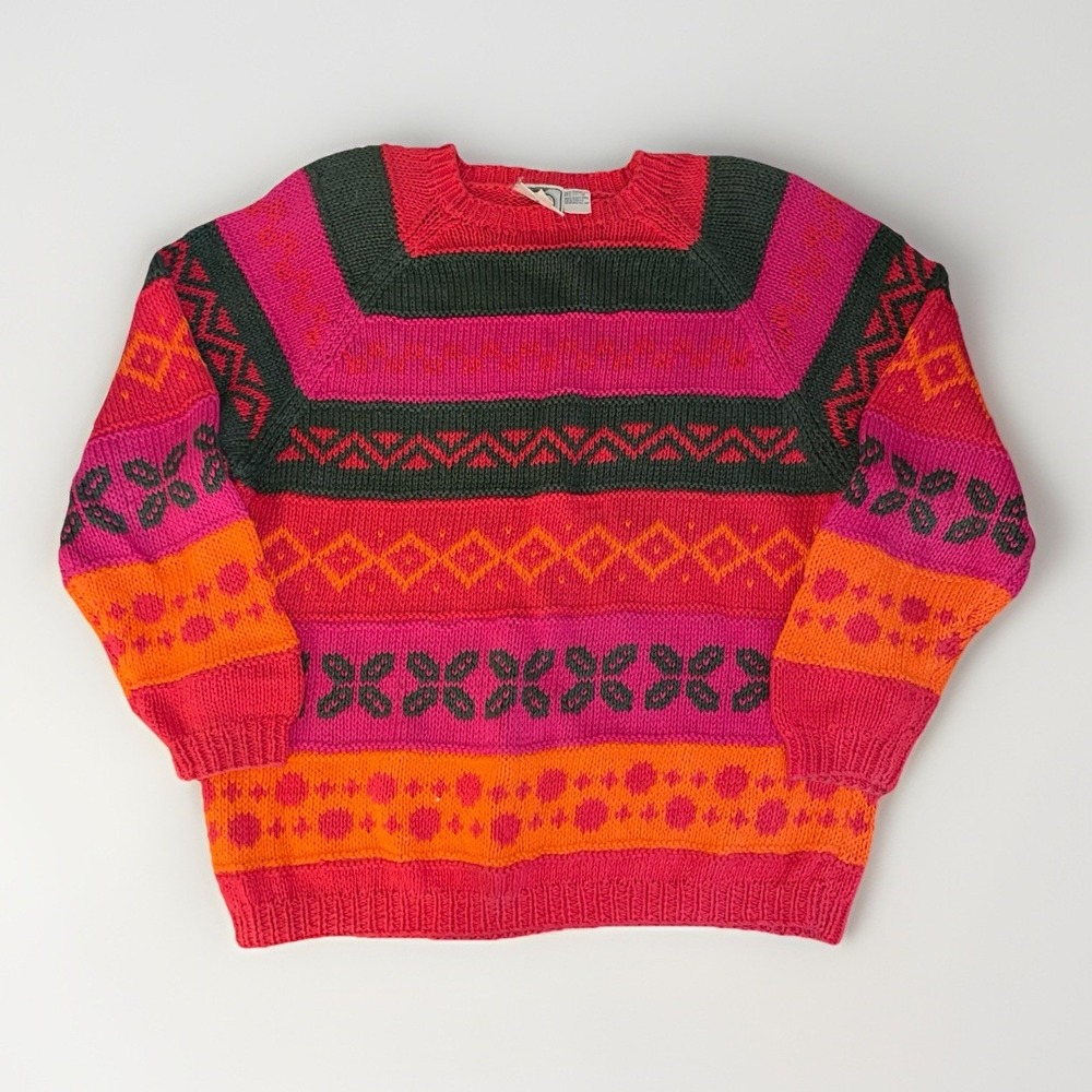 Vintage Tarazzia Design Group Chunky Knit Pullover Women's Sweater Size: M